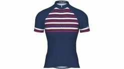Pearl Izumi W Elite Pursuit LTD Jr. -Fahrradladen Pearl Izumi W Elite Pursuit LTD Jr Radtrikot kurzarm Damen STRIPES NAVY 215605 01