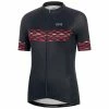 Gore Skyline Jersey Womens -Fahrradladen az Gore Skyline Jersey Womens Radtrikot kurzarm Damen BLACK HIBISCUS PINK 218686 01
