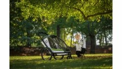 Hamax Breeze One Kinderanhänger -Fahrradladen az Hamax Breeze One Kinderanhaenger 11 WHITEGREEN 226582