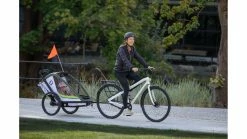 Hamax Breeze One Kinderanhänger -Fahrradladen az Hamax Breeze One Kinderanhaenger 7 WHITEGREEN 226582